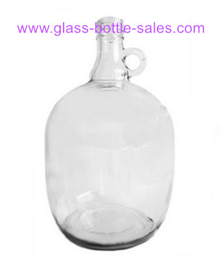 3L Clear California Glass Bottle With Handle