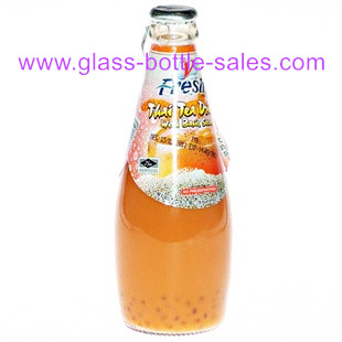 Bowling Style Glass Bottle for Carbonated Beverage