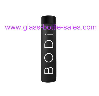 550ml Black Water Glass Bottle For VOSS Style With Cap