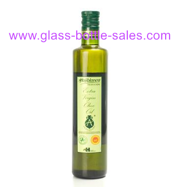 500ml墨绿色圆形橄榄油瓶