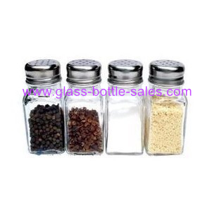 100ml Clear Empty Spice Glass Jar With Metal Lid