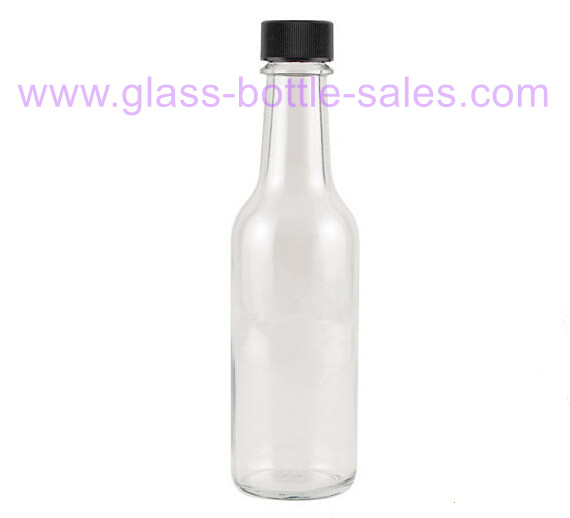 150ml Clear Round Sauce Glass Bottle