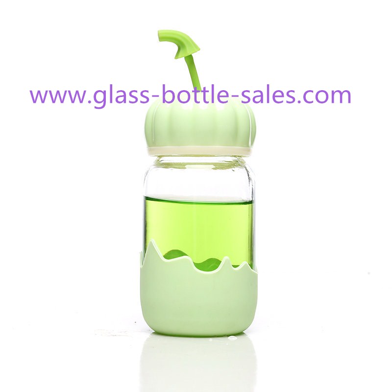 300ml New Design Water Glass bottle With Caps