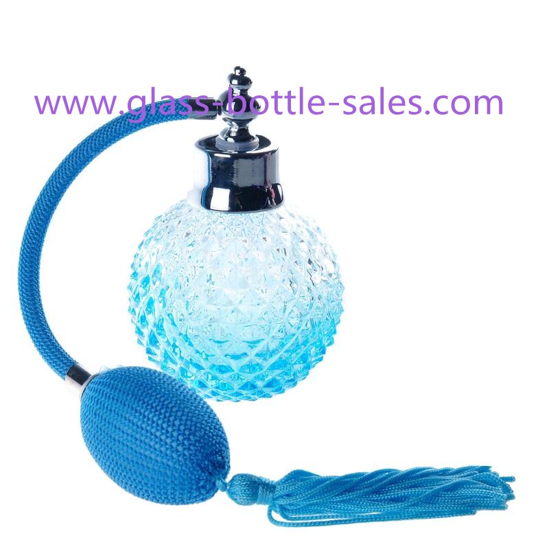 100ml Blue Gas Perfume Sprayer Glass Bottle