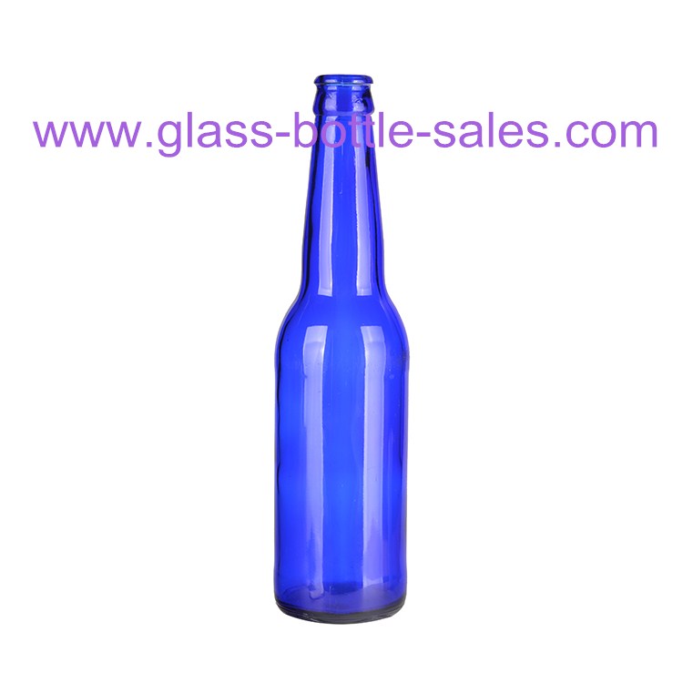 330ml Blue Color Beer Glass Bottle