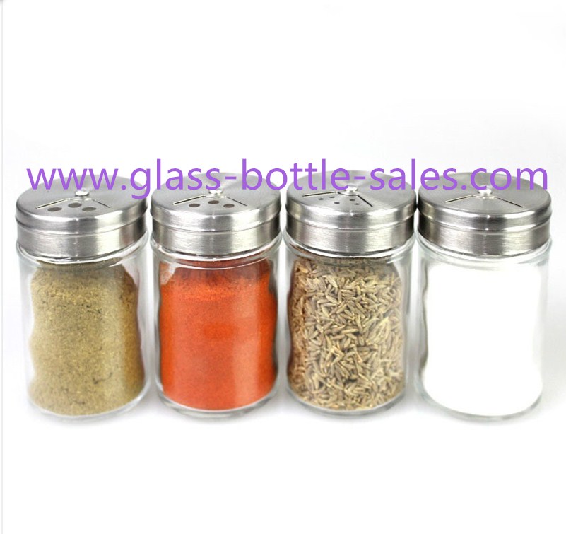 100ml Clear Round Spice Glass Jar