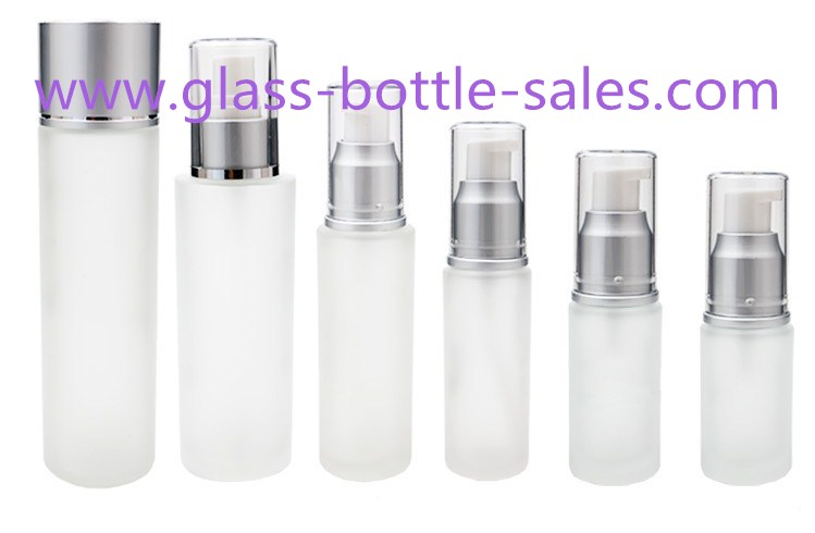 15ml-120ml Frost Round Glass Lotion Bottles