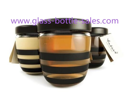 500g New Item Clear Glass Honey Jar