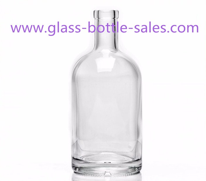 200ml-1000ml Clear High Flint Vodka Glass Bottle