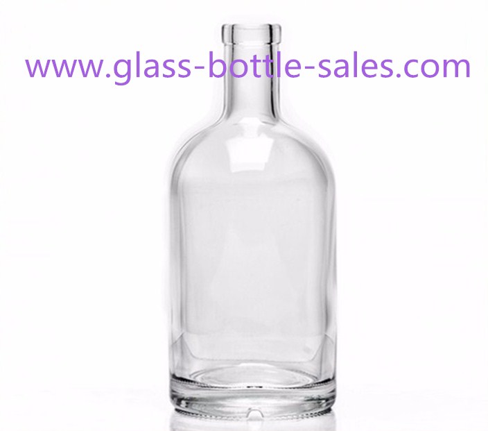 200ml-1000ml Clear High Flint Vodka Glass Bottle