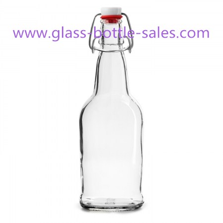 500ml Clear Swing Top Beer Glass Bottle