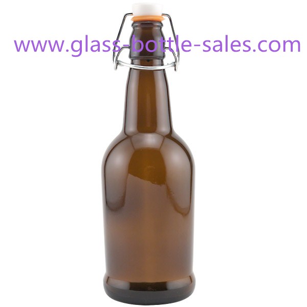 500ml Amber Swing Top Beer Glass Bottle