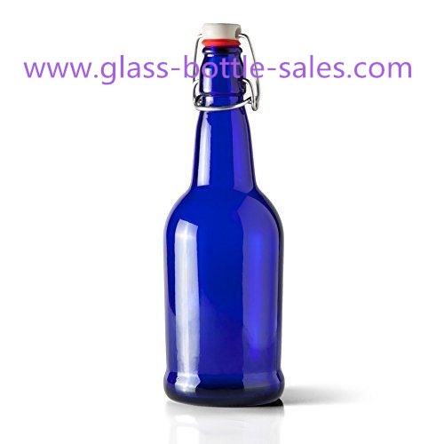 500ml Flip Top Blue Beer Bottle