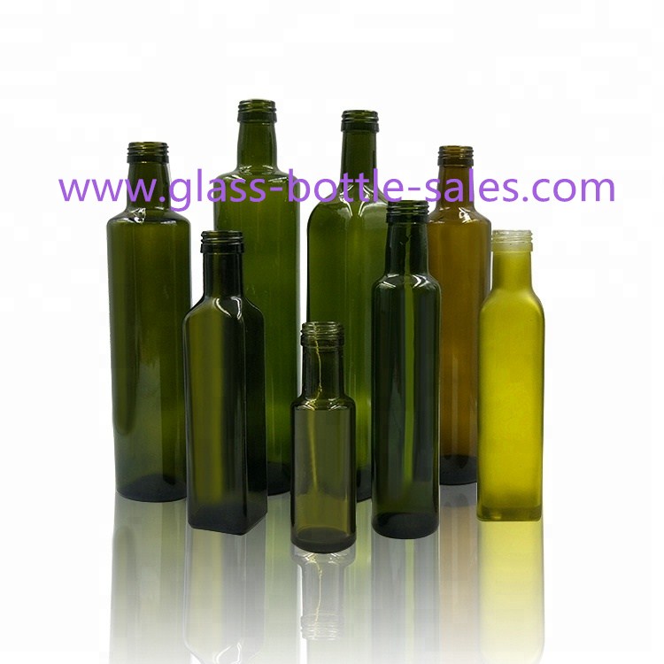 100ml,350ml,500ml,750ml,1L Dark Green Olive Oil Glass Bottles
