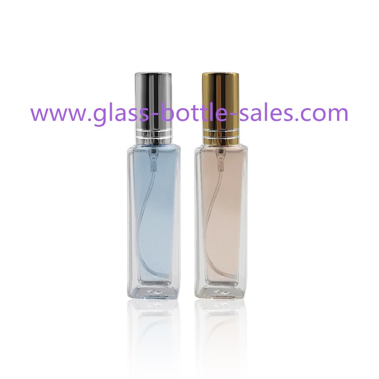Clear Rectangular Pefume Glass Bottles With Sprayers