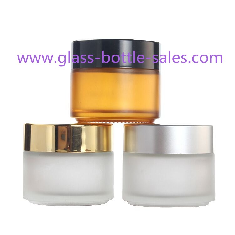 100g Round Glass Cosmetic Jars With Lids