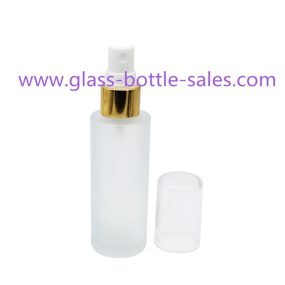 100ml,120ml,150ml Clear Round Glass Lotion Bottle With Pump