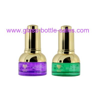 20ml,30ml,50ml Colored Glass Essence Bottles With Press Droppers