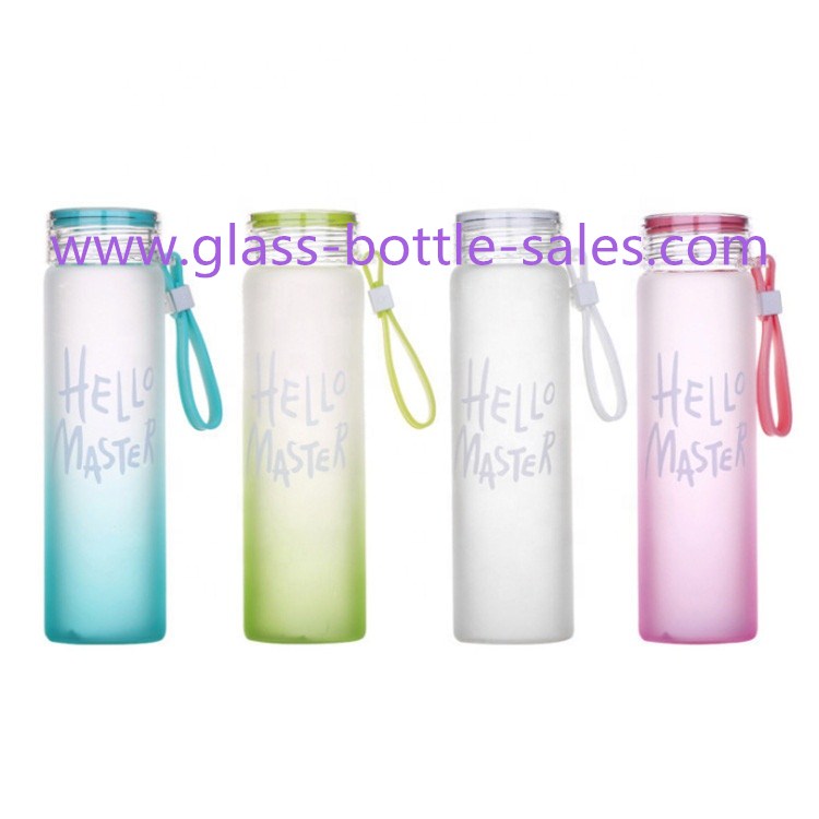 480ml Colored Fasional Frost Water Glass Bottles