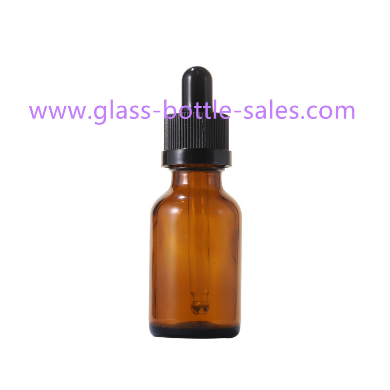 New Item 25ml Amber Essential Oil Glass Bottle With Dropper