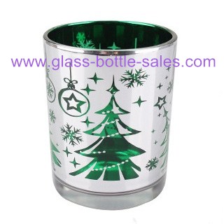 Electroplating Glass Candle Holder